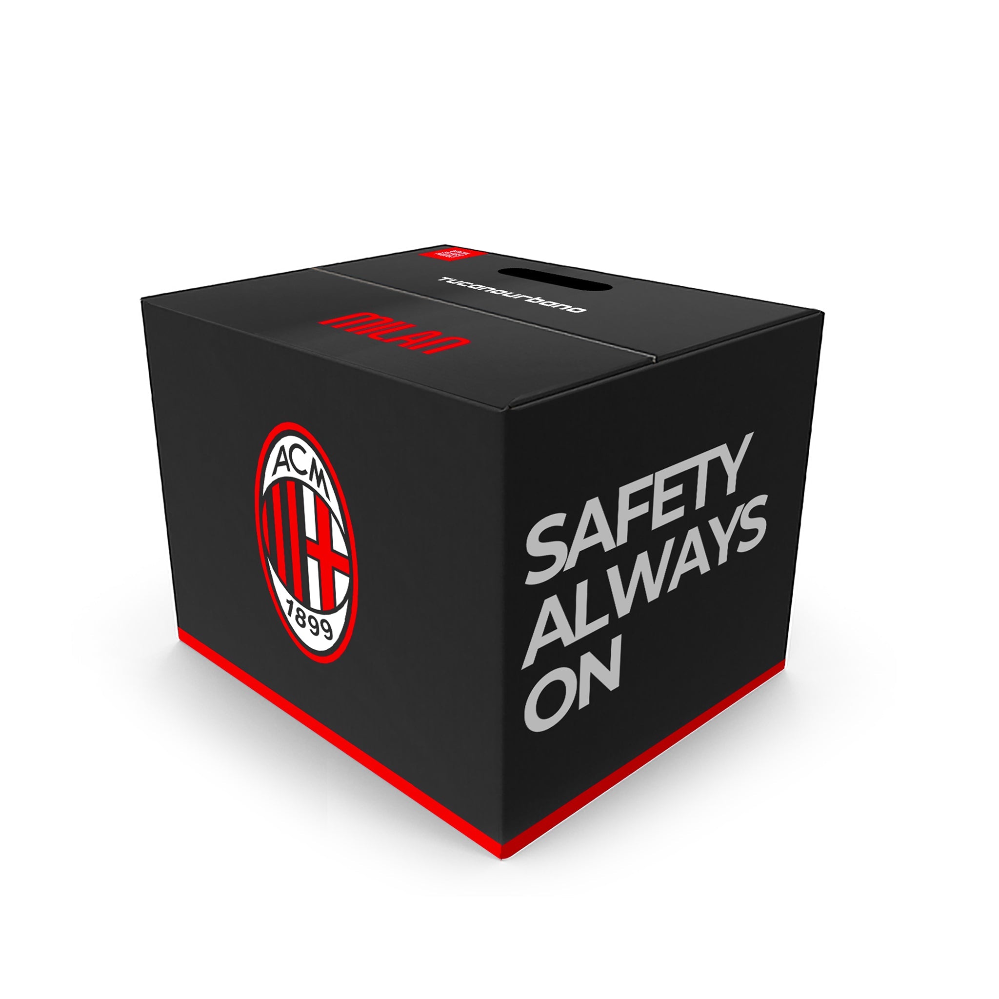 CASCO JET EL'JETTIN AC MILAN NERO OPACO E BIANCO TUCANO URBANO