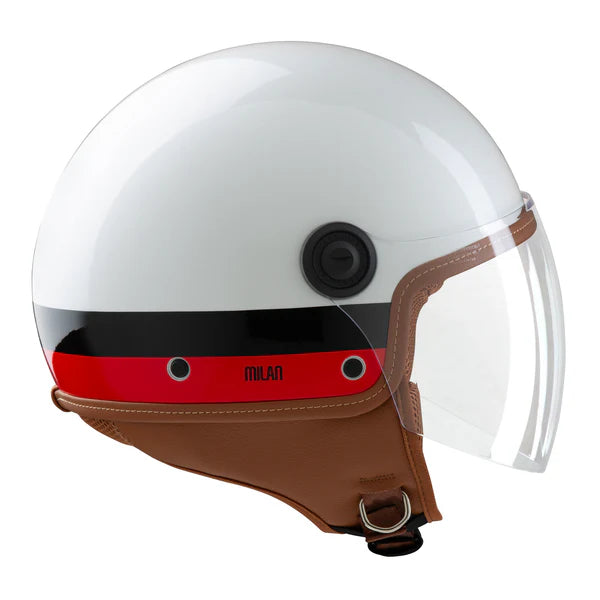 CASCO JET EL'JETTIN AC MILAN NERO OPACO E BIANCO TUCANO URBANO