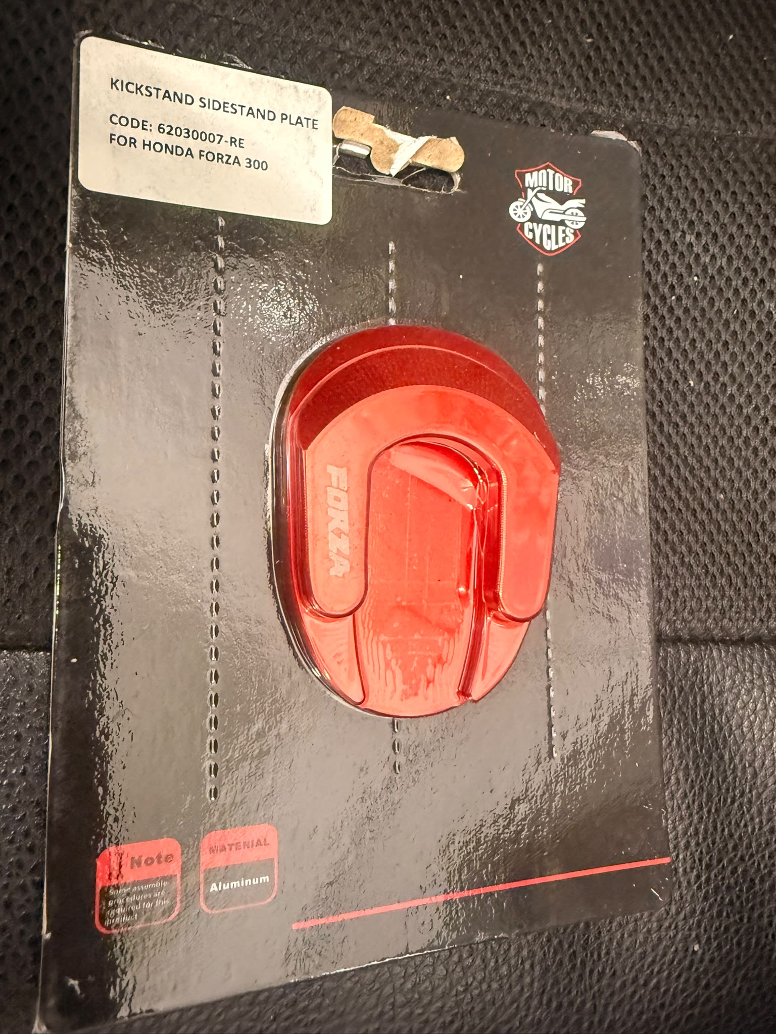 ispezione piastra basetta cavalletto laterale Honda Forza 125 300 350 vari colori
