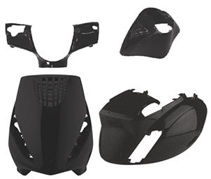Kit carene nero mat Zip 2T/4T Air (4 pz.) T4Tune PIAGGIO ZIP 50 2000-2016 362551