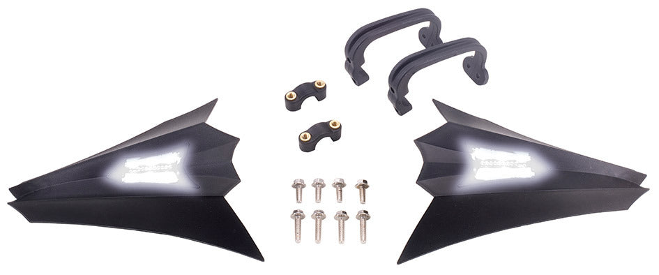 Paramani nero mat w/led T4Tune 331649