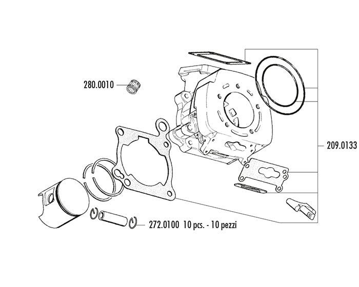 KIT CAGIVA 125 H20 C10-12-TAMANACO88/89-MITO D.64