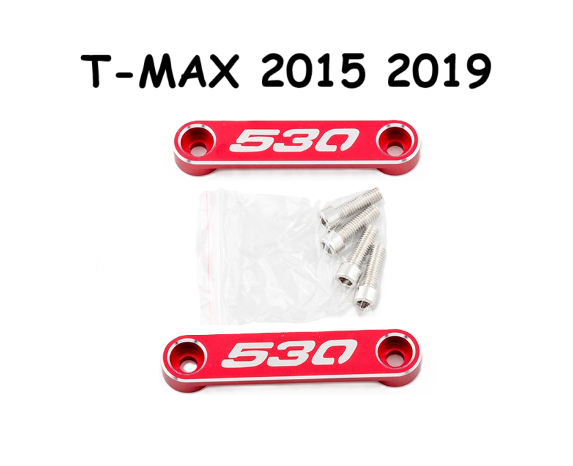 2 COPERCHI VITI PARAFANGO ANTERIORE TMAX  530 ROSSO CROMATO