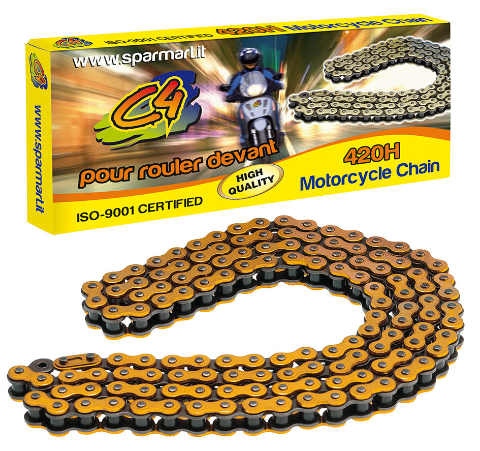Catena rinforzata 420 ( 1/2 X 1/4 )- Maglie 134 arancione C4 612044