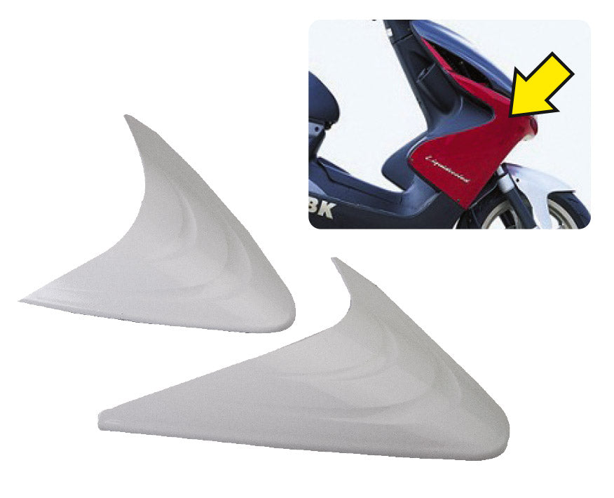 Coppia di branchie bianche per Nitro T4Tune MBK YAMAHA NITRO 50 AEROX 50 360015