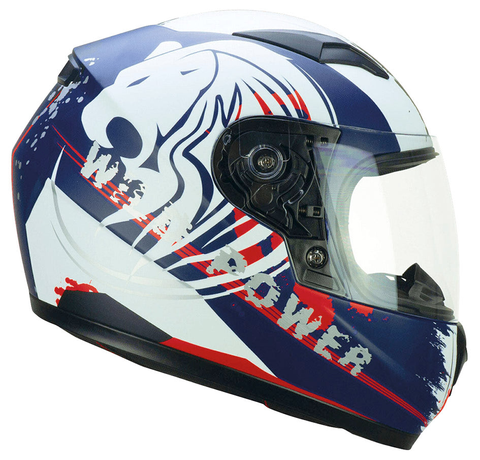 Casco Cgm Lucky Wild Blu Bianco Opaco M 442517