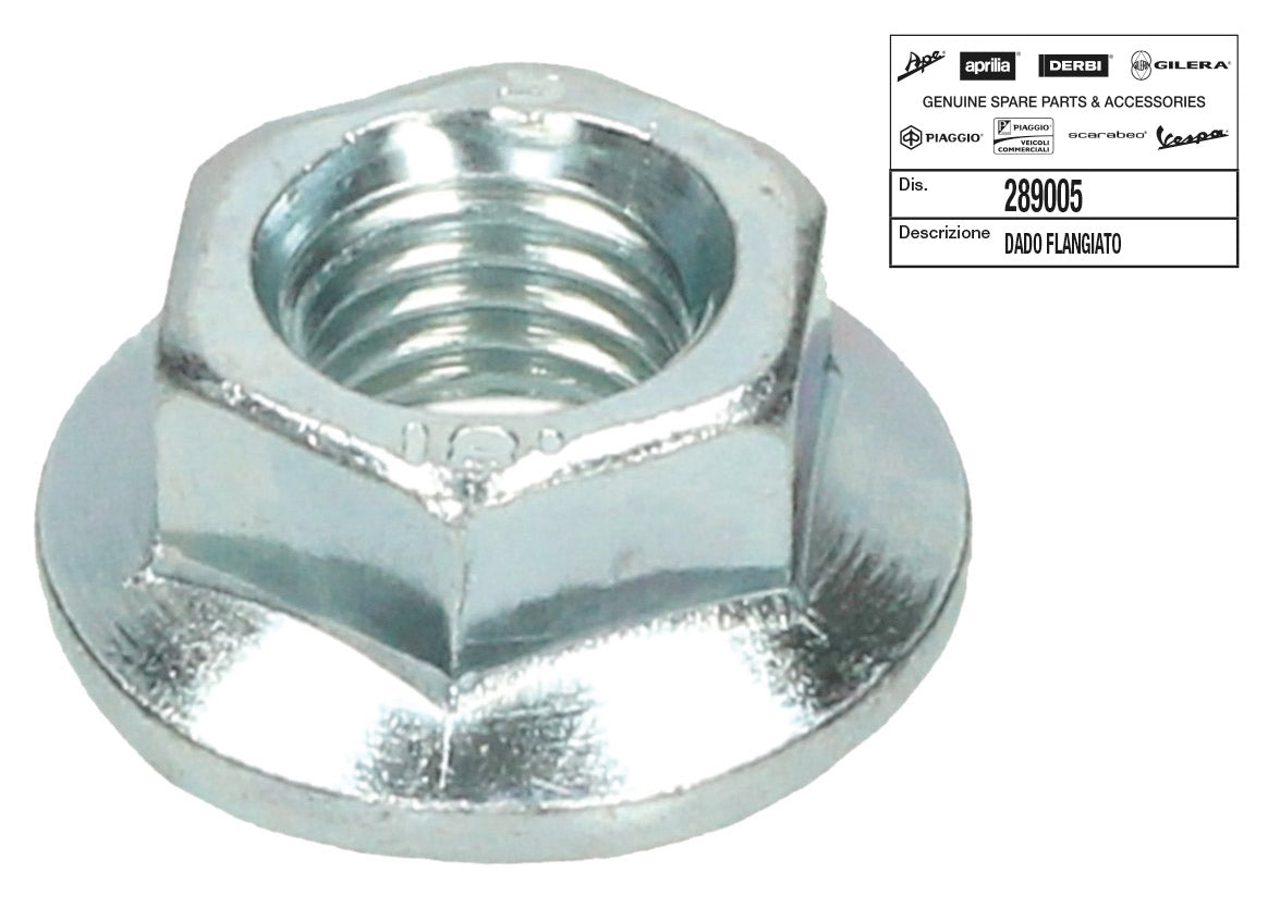 Dado volano flangiato Piaggio-Gilera 50 M.10x1,25 APRILIA DERBI VESPA 289005