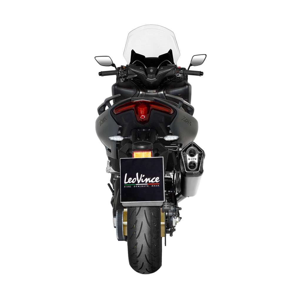 MARMITTA LEOVINCE YAMAHA TMAX 560 TECH MAX TITANIUM CARBON 2020-2024 SCARICO COMPLETO