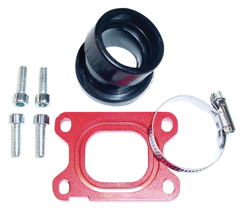Collettore Am6, Derbi Senda carb. Ø 28mm 360° rosso C4 APRILIA BETA CPI 0012168R