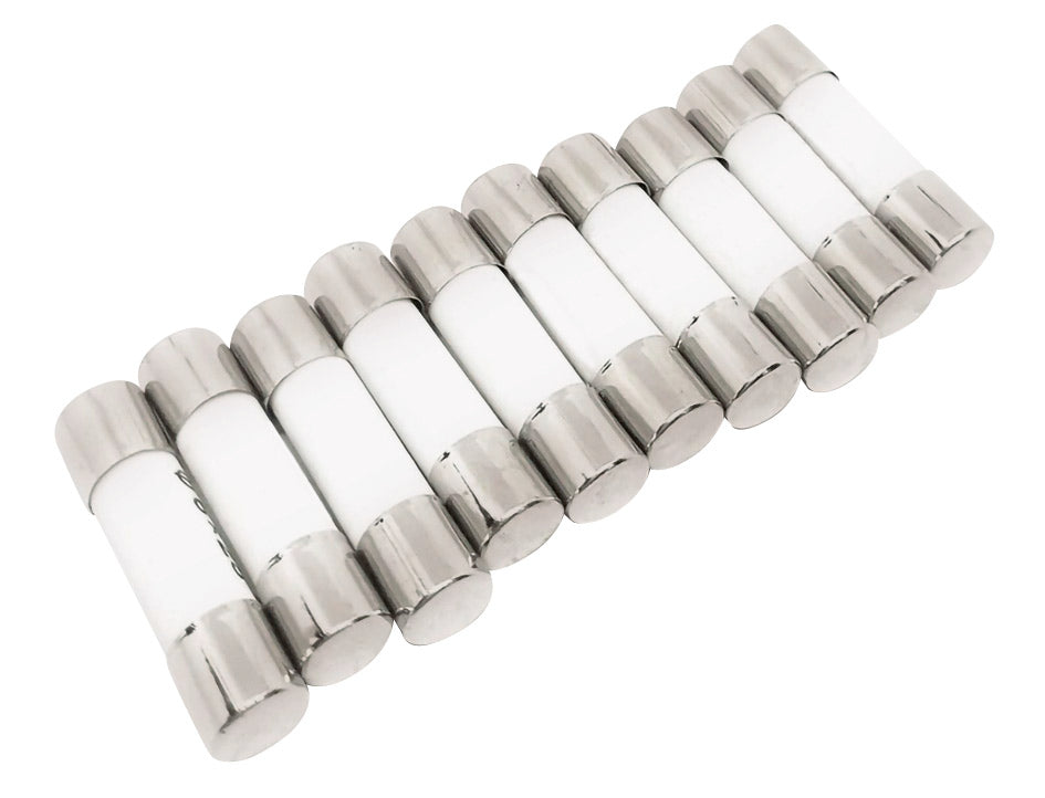 Fusibili rotondi in nickel L. 25mm 8A (10 pz.) T4Tune 201020
