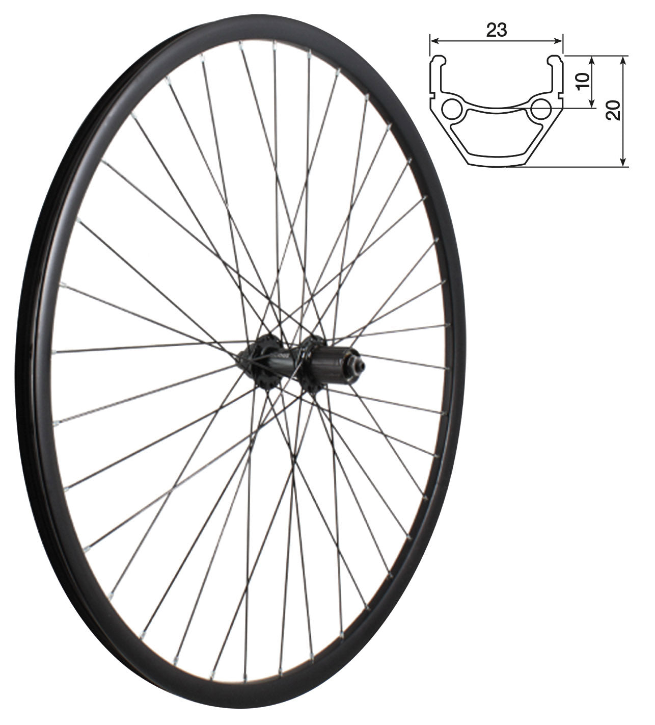 Ruota post. MTB 27,5