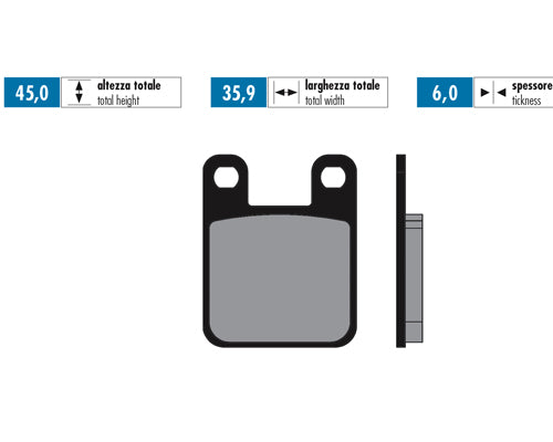 Polini Pastiglie Freno Sintered - codice 174.2015