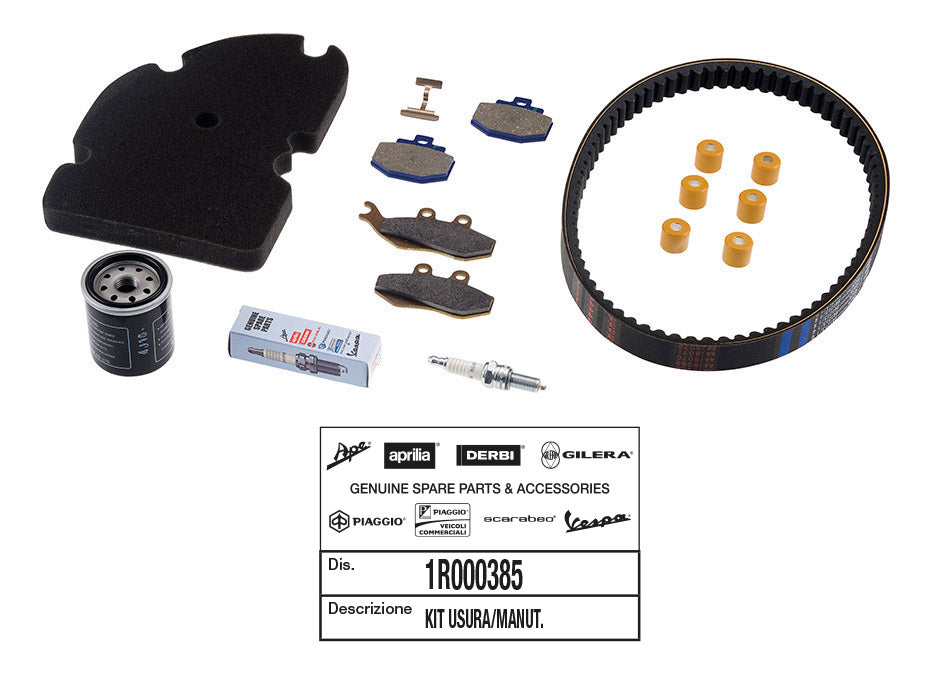 Kit revisione Vespa Gts 125 ('07/'12) Piaggio GRANTURISMO 125 2003-2012 1R000385