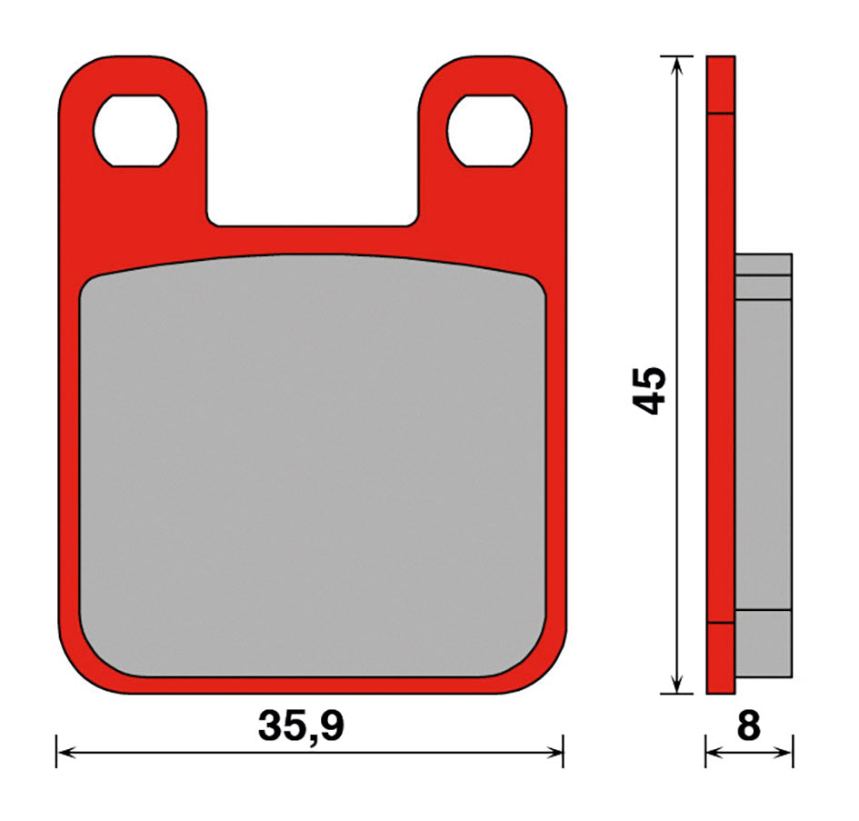 Cp. pastiglie freno MHR Derbi, Peugeot, Rieju Malossi APRILIA BETA CPI 6215005BR