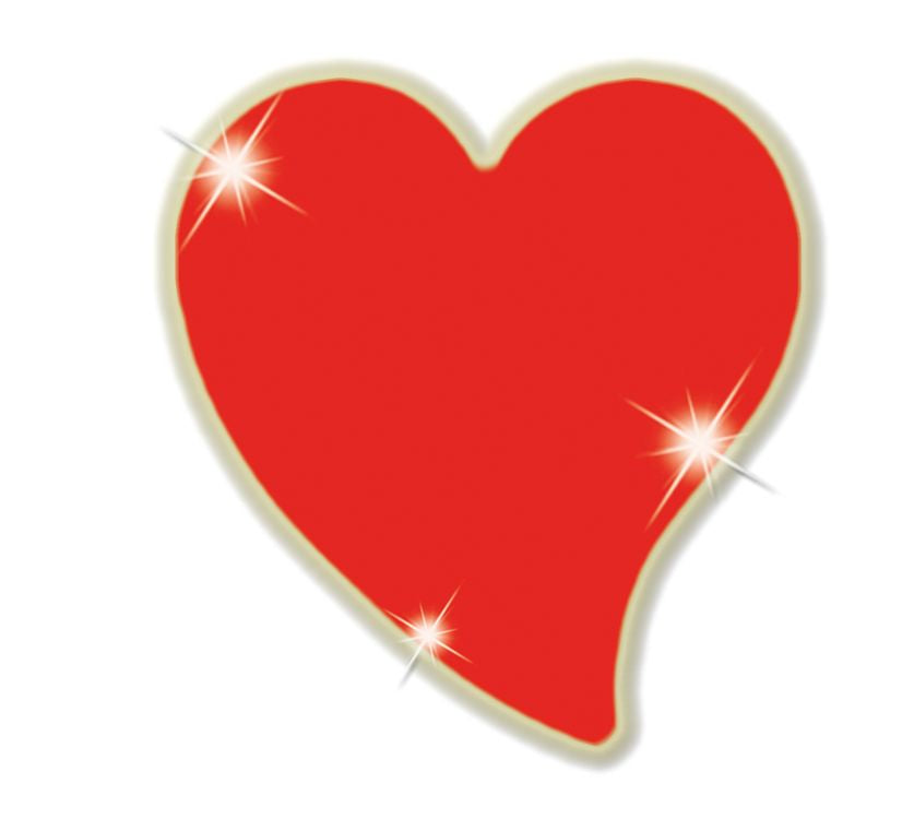 Cuore rifrangente rosso T4Tune 050154