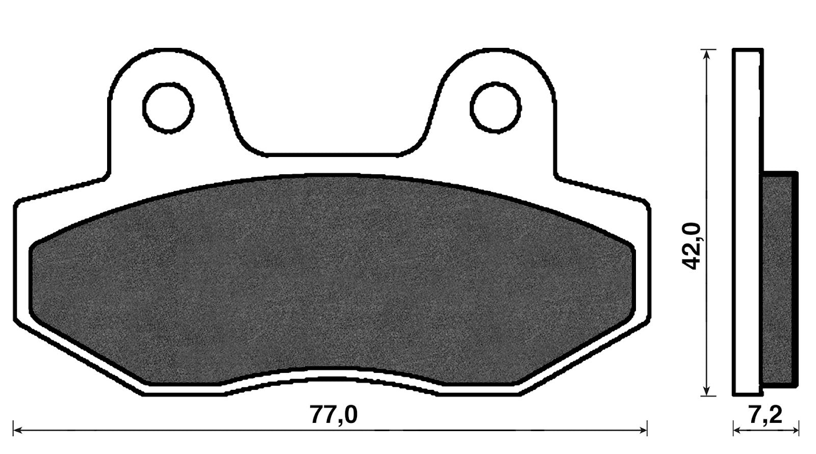 Cp.pastiglie Pgt Speedfight 3/4 ant. C4 FB MONDIAL KEEWAY PEUGEOT RY8 50 BP 156