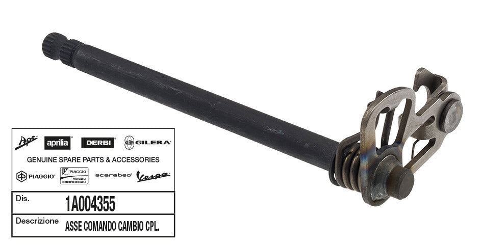Asse comando cambio completo Derbi Senda Piaggio APRILIA BULTACO GILERA 1A004355