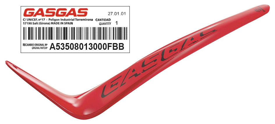Parafango posteriore rosso Gas Gas Txt GP 125/250/300 ('23/'24) GasGas 310226