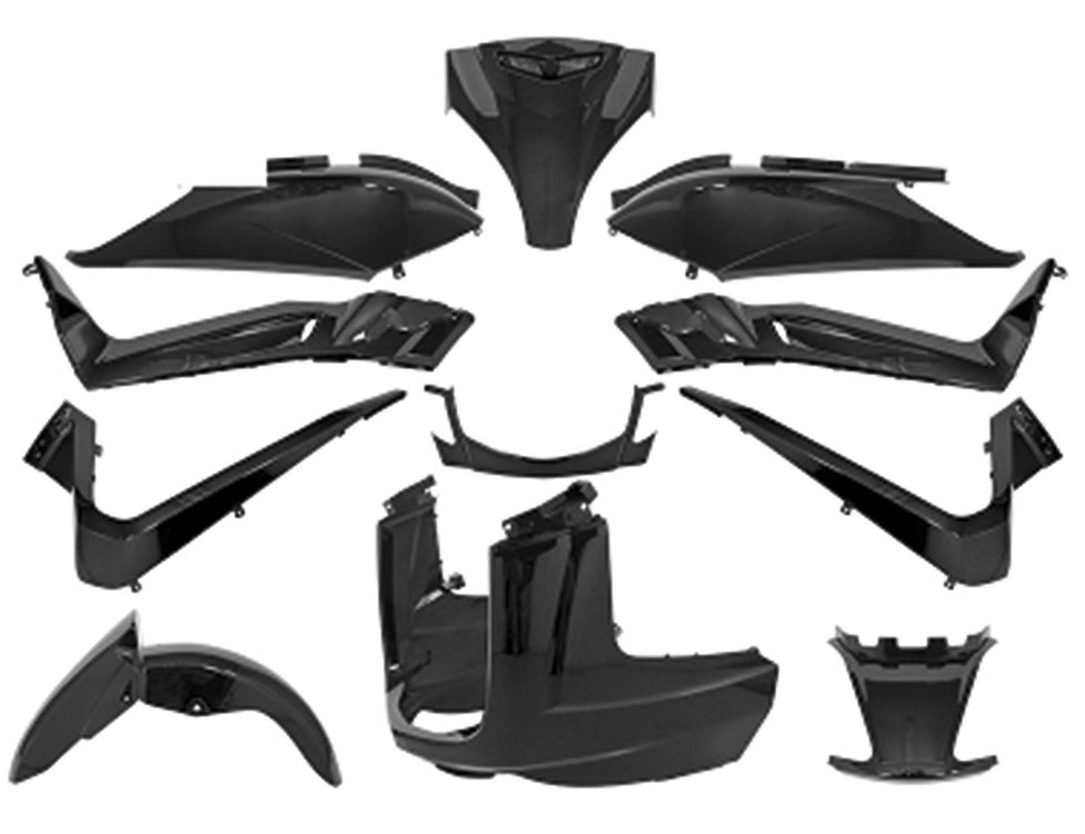 Kit carene nere X-Max 125 ('06/'09) (11 pz.) T4Tune MBK YAMAHA X-MAX 250 361950