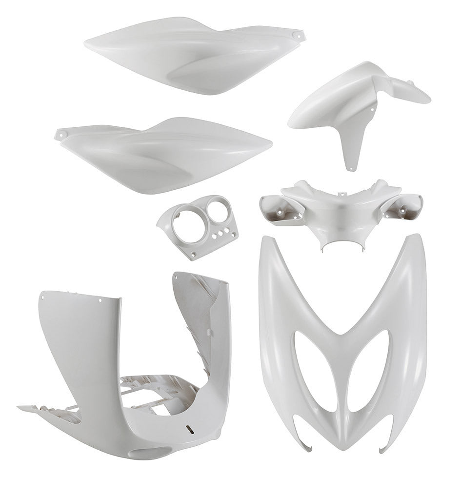 Kit carene bianche Nitro, Aerox ('97/'12) (7 pz.) T4Tune MBK YAMAHA 361235