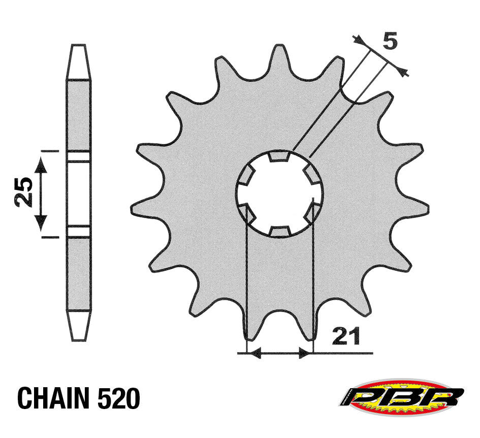 Pignone z=10 Ossa TR 280I ('10/'11) PBR 569 Z10