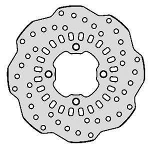Disco freno post. Wave Ø 150 - 4 fori - sp. 2,9mm FIM approved Galfer RDB 057