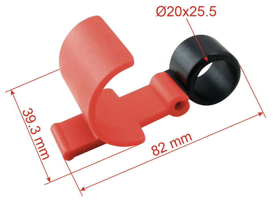 Blocco di sicurezza leva freno rosso T4Tune 520091