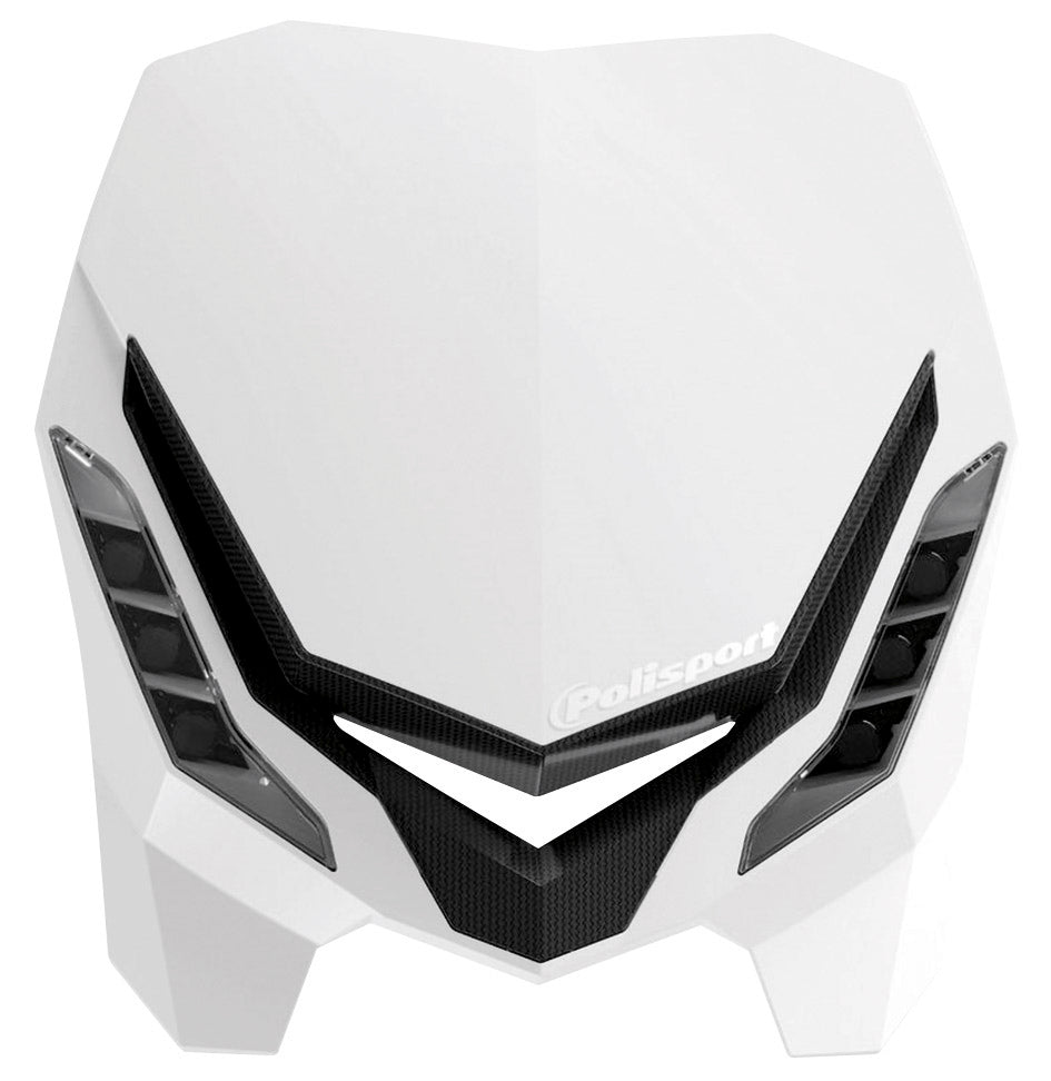 Maschera faro Polisport E-Blaze bianca 400036
