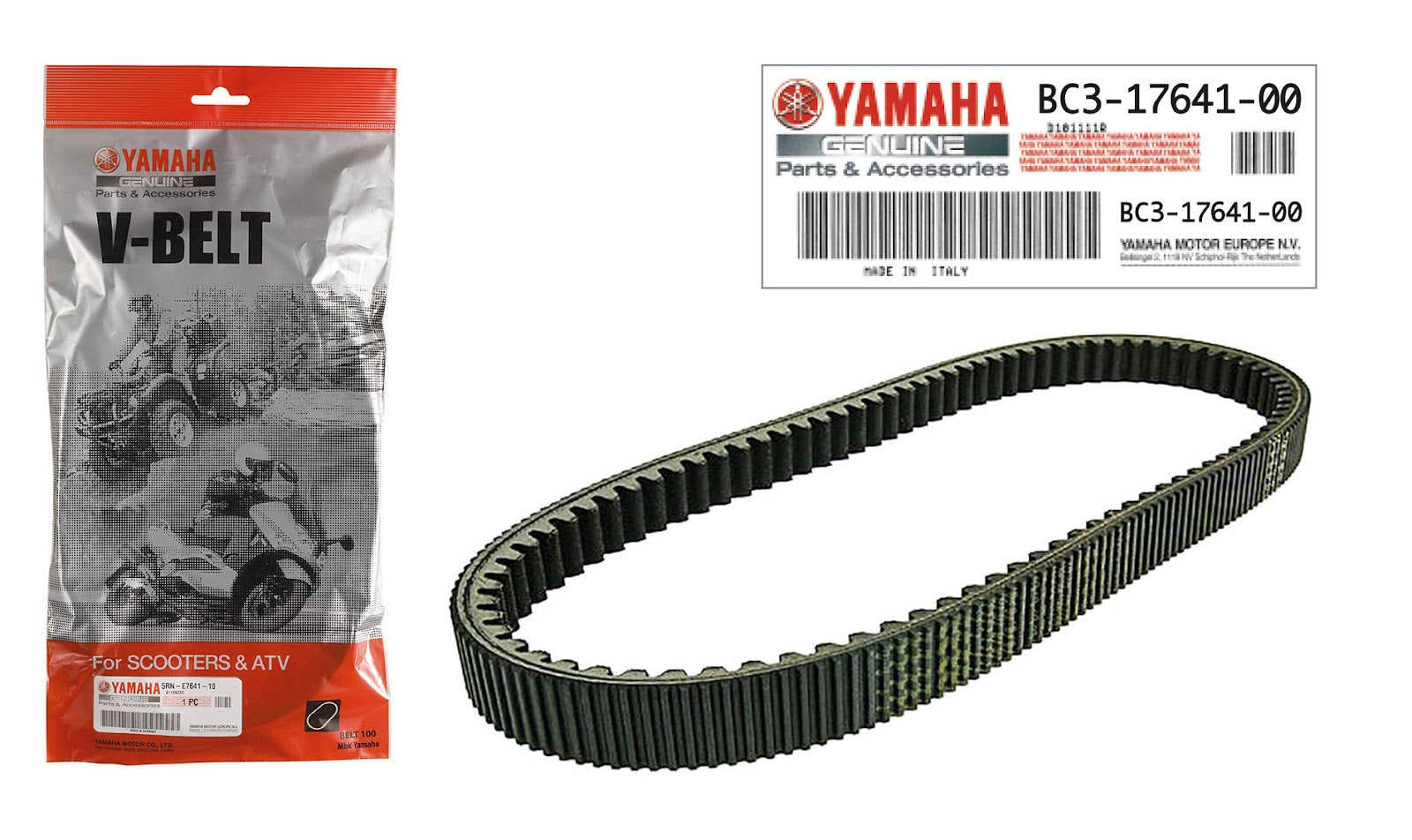 Cinghia originale T-Max 530 ('17/'19) (BC3-17641-00) YAMAHA 2017-2019 BELT 136