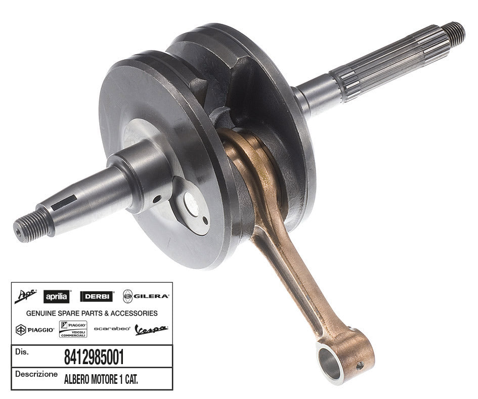 Albero motore Runner VX 125 4T Piaggio APRILIA DERBI GILERA VESPA 8412985001