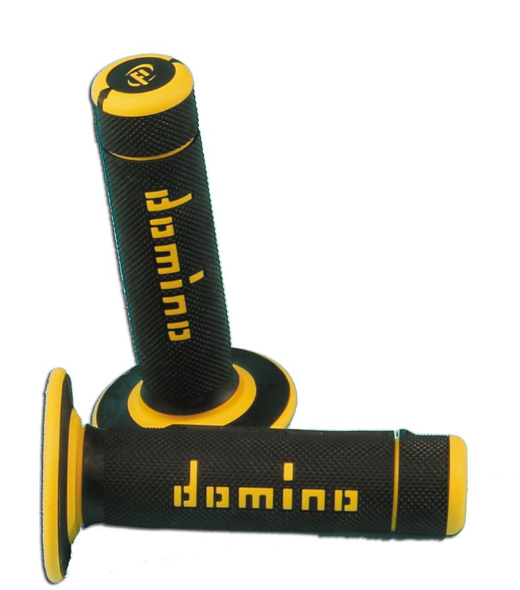 Manopole Domino enduro giallo/nero GRIPS 013