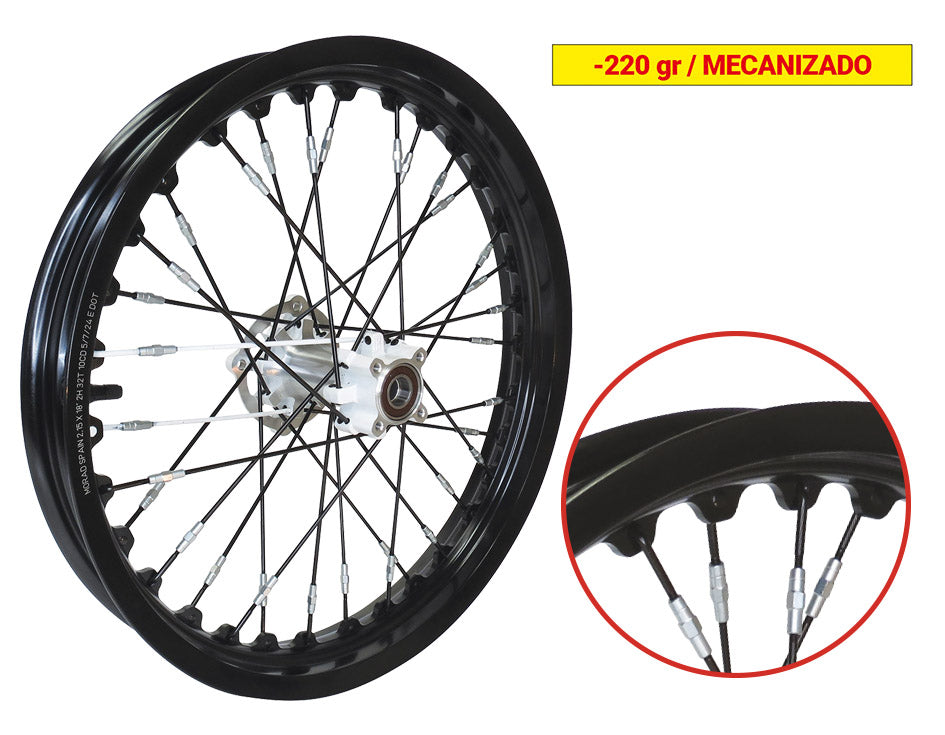 Ruota post. 2,15x18'' Scorpa SC-F Factory 125/250/300 2023 Morad RWH 038