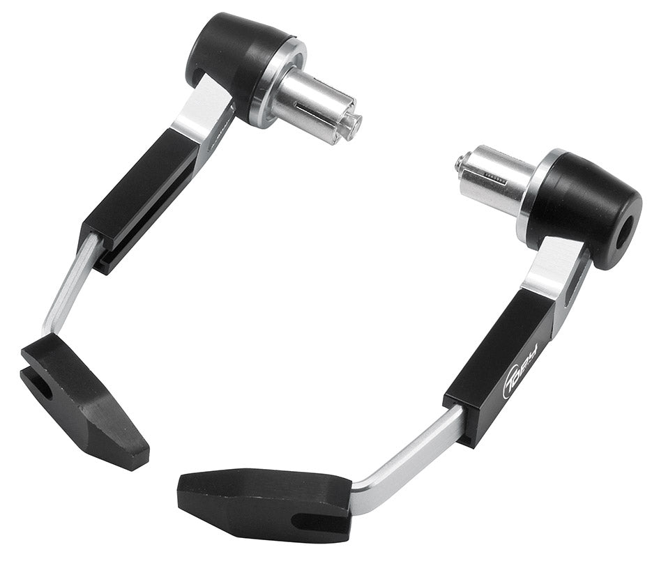 Protezioni leve in alluminio nero/silver Top4 331058