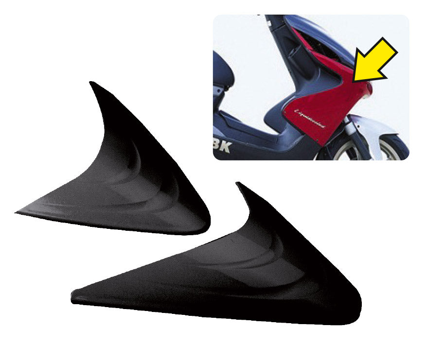 Coppia di branchie nere per Nitro T4Tune MBK YAMAHA NITRO 50 AEROX 50 360014