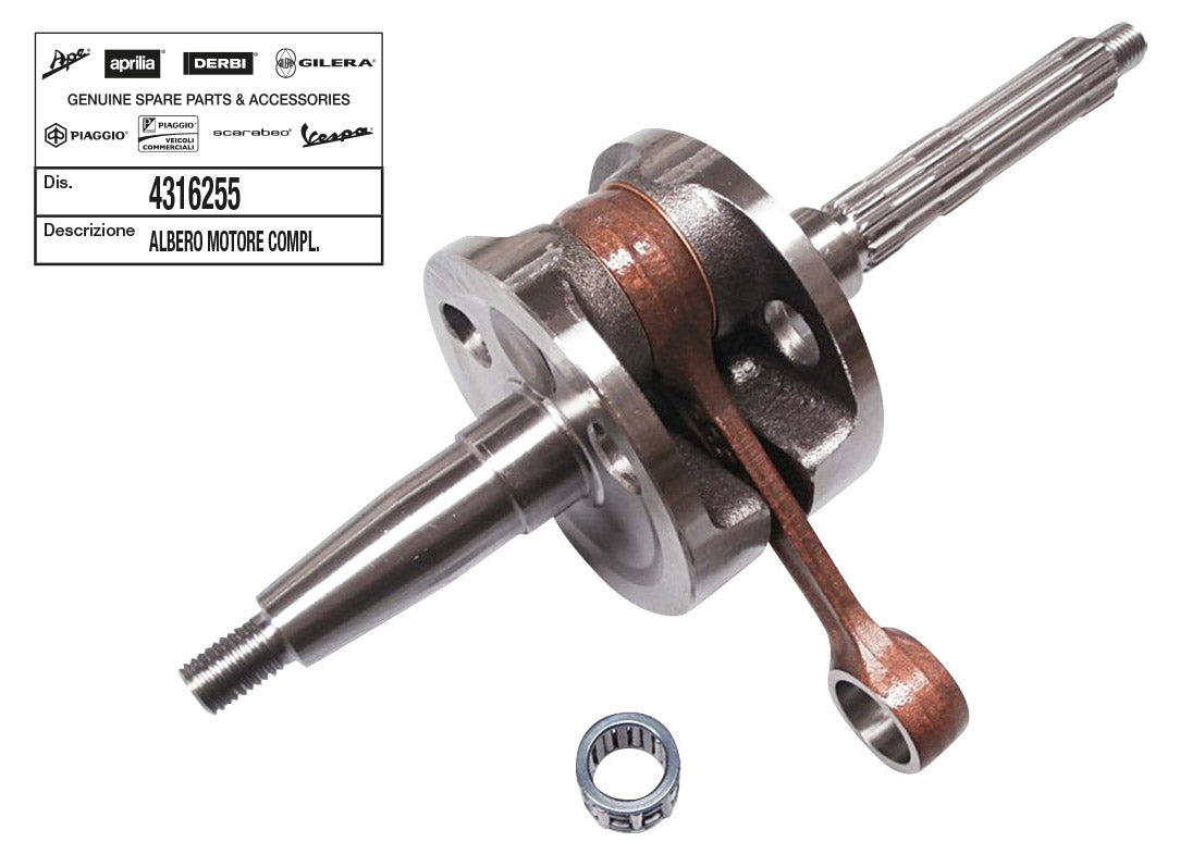 Albero motore Piaggio 50cc. sp.12 APRILIA DERBI GILERA ITALJET VESPA 4316255