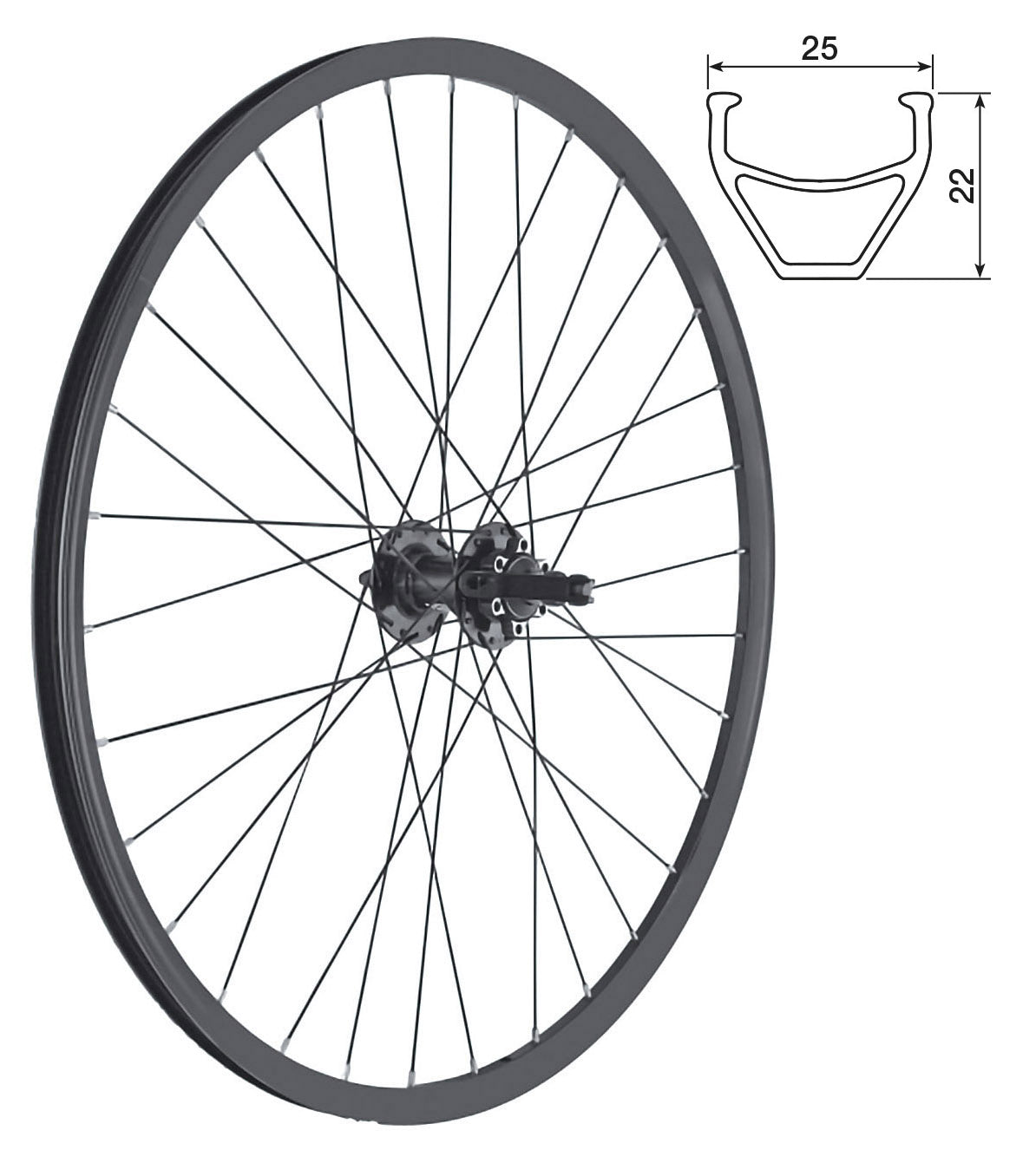 Ruota ant. MTB 29