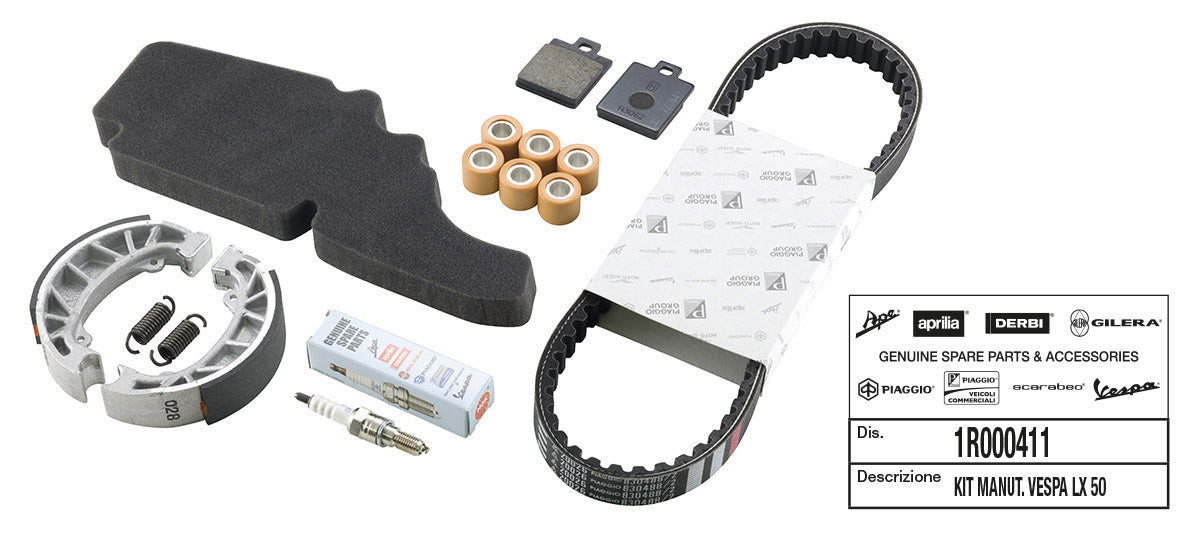 Kit revisione Vespa LX 50 4T-4V Piaggio 2009-2013 1R000411