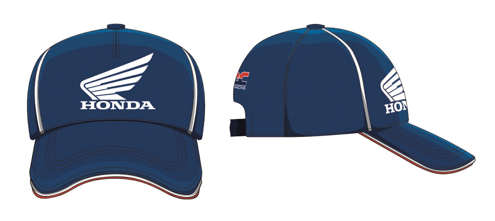 Baseball Cap HRC Wing blu Pritelli 501315