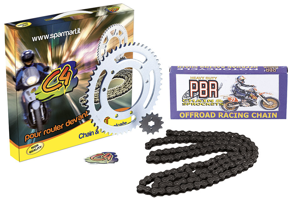 Kit catena Senda 50 R DRD Racing ('04/'05) Z=11/53 PBR DERBI 2004-2005 EK 2709