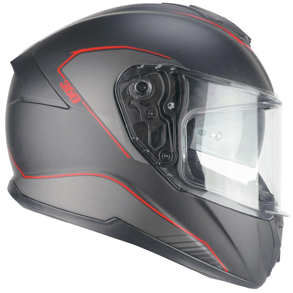 Casco Cgm Kad Ride Nero Rosso Opaco M 442443