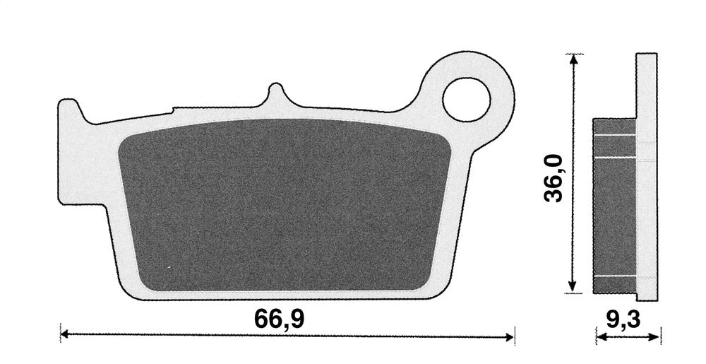 Cp. pastiglie freno RR 250, 450 post. C4 BETA RR ENDURO 125 RR ENDURO 250 BP 137
