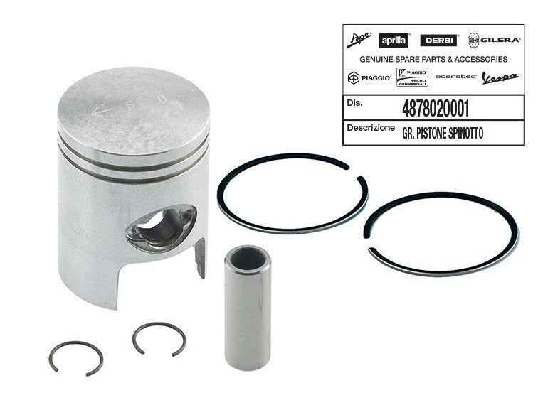 Pistone cpl. cat. 1 Piaggio Ø 40 APRILIA DERBI GILERA ITALJET VESPA 4878020001