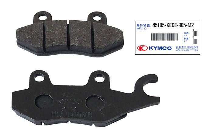 Cp. pastiglie freno Agility 50, 125 R10''-12'' ant. Kymco KEEWAY MALAGUTI BP 140