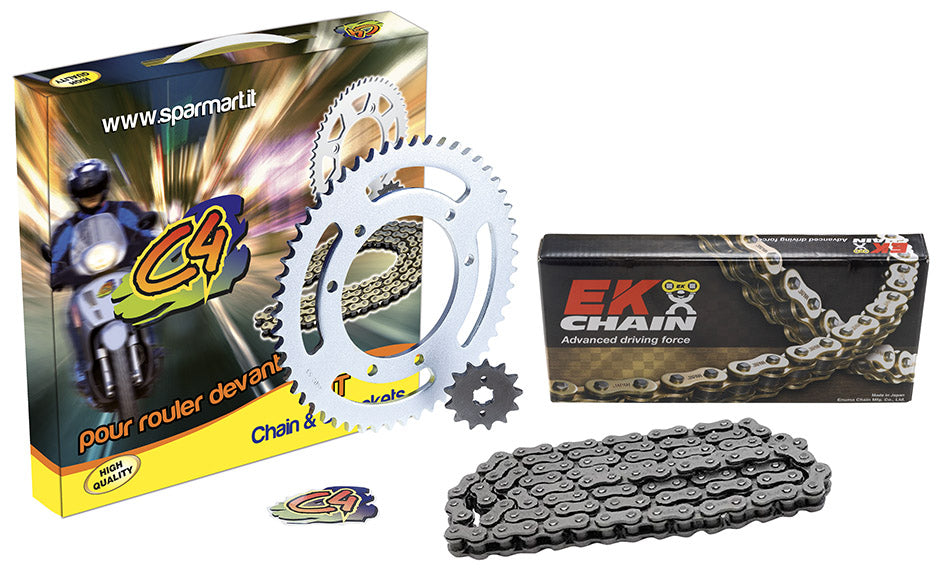 Kit catena RR Enduro 250/300 2T ('16/'22) Z=13/49 PBR BETA 2016-2022 EK 2221E