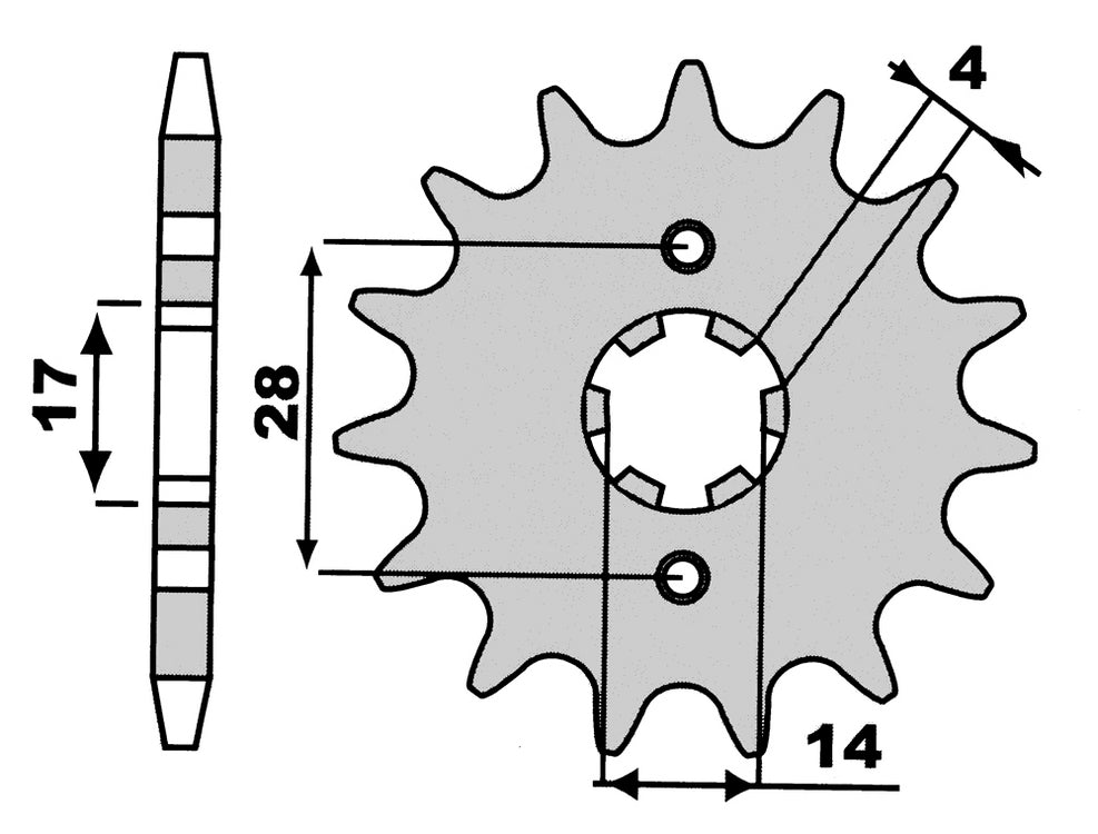 Pignone cat. 420 - Z=12 T4Tune APRILIA DERBI RX 50 GP1 50 GPR RACING 50 610412