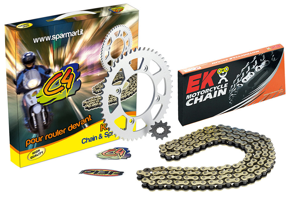 Kit catena SX 50 (mot. Derbi) ('14/'16) Z=11/53 PBR APRILIA 2014-2016 EK 1128