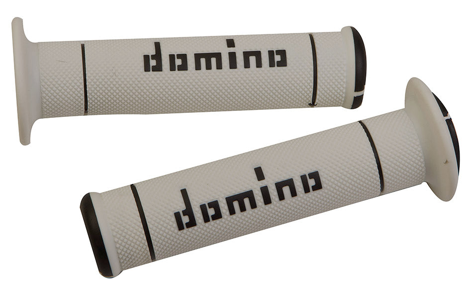 Coppia manopole Domino Trial nero/grigio GRIPS 009