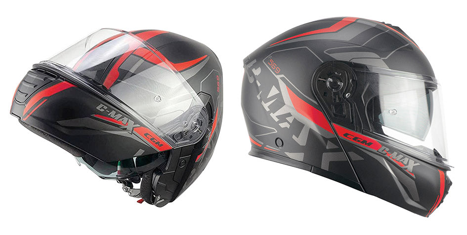 Casco Cgm C-Max City Nero Rosso Opaco S 442622