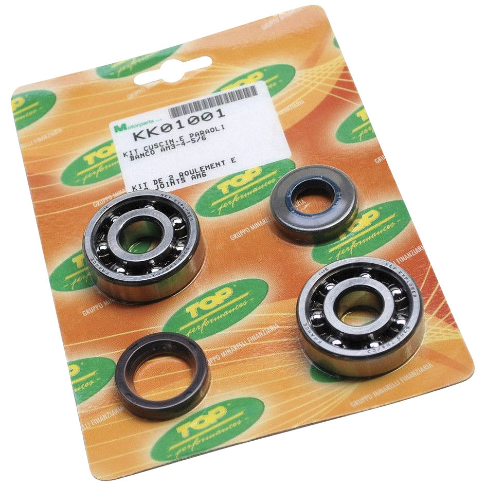 Kit cuscinetti Minarelli Am6 DR APRILIA BETA CPI FANTIC MOTOR HM MBK KK 01001 DR