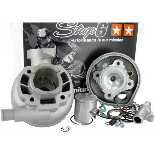 GRUPPO TERMICO STAGE 6 50CC RACING PRO D.40 H20 ALLUMINIO SPIN 12 (PEUGEOT MOTORE VERTICALE)